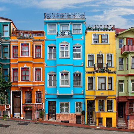 Istanbul Old City Colorful Houses Balat Petrion Hotel Exteriör bild