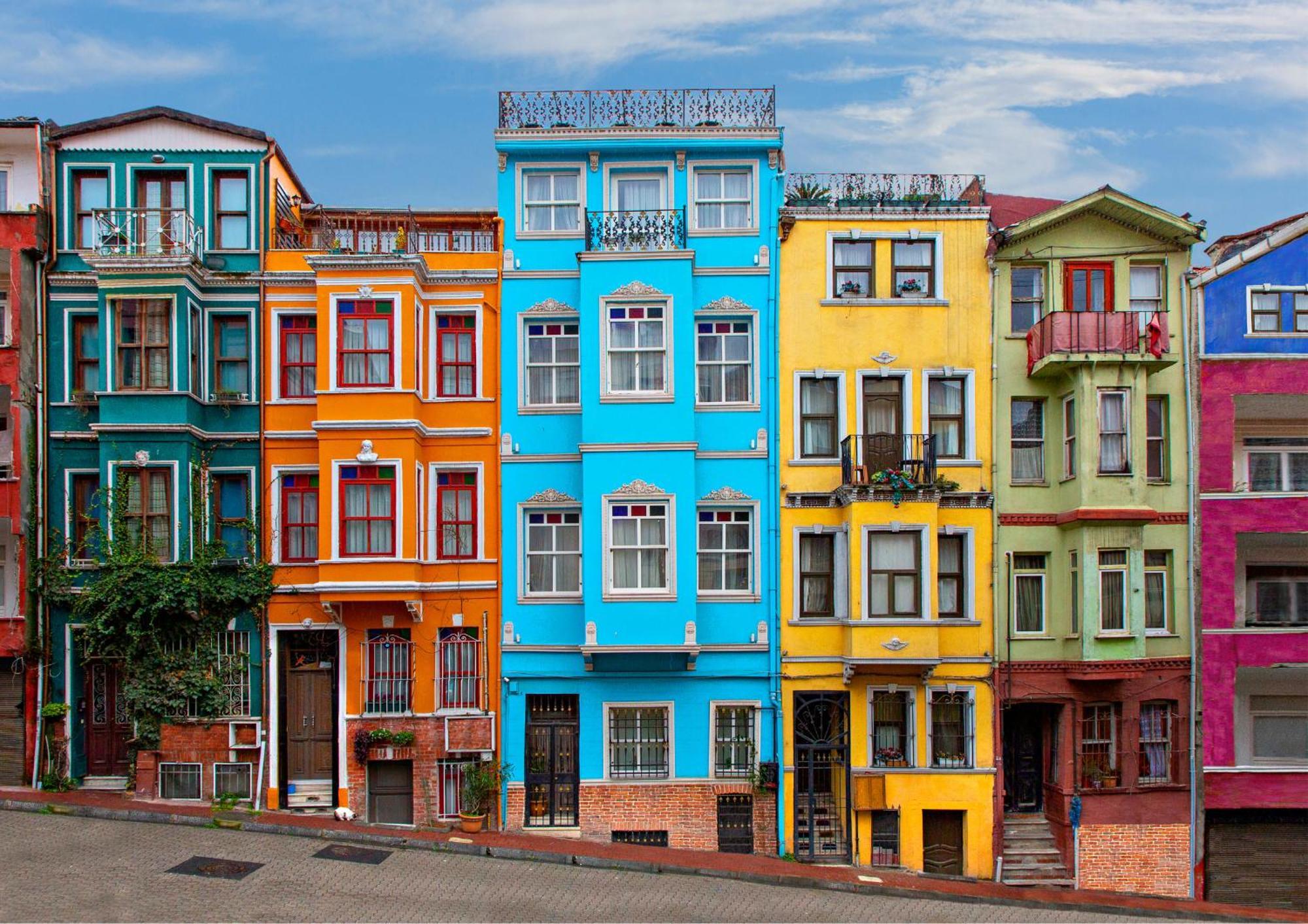 Istanbul Old City Colorful Houses Balat Petrion Hotel Exteriör bild